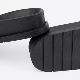 Seastar Černé a hnědé žabky s dekorací černý 1