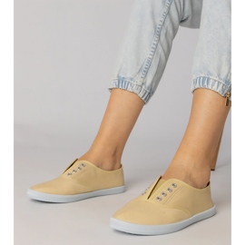 Šedé látkové slip-on tenisky šedá 1 Šedé látkové slip-on tenisky šedá 1