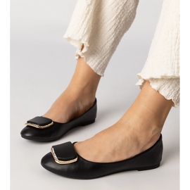 Baleríny černých žen se zirkony černá 1 Baleríny černých žen se zirkony černá 1