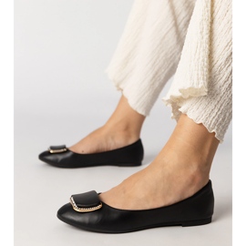 Baleríny černých žen se zirkony černá 2 Baleríny černých žen se zirkony černá 2