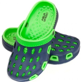 Dětské žabky Aqua-Speed ​​Silvi Jr Kol 48 Green Navy Blue modrý 1