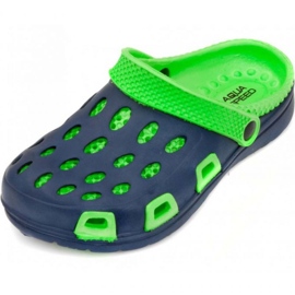 Dětské žabky Aqua-Speed ​​Silvi Jr Kol 48 Green Navy Blue modrý 2
