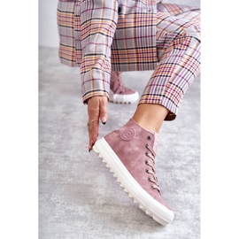 Big Star Dámské velké hvězdné tenisky Vysoce izolované růžové EE274113 růžový 1