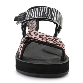 Sandály D.Franklin Forest High Strips Animal Print DFSH404002-ABLA černý 1