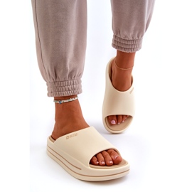 Dámské žabky na platformě Big Star NN274A034 Béžová béžový 1