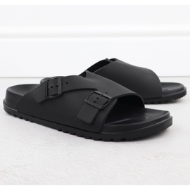 Black Big Star RR174A019 Pánské pantofle Black Beach černá 1