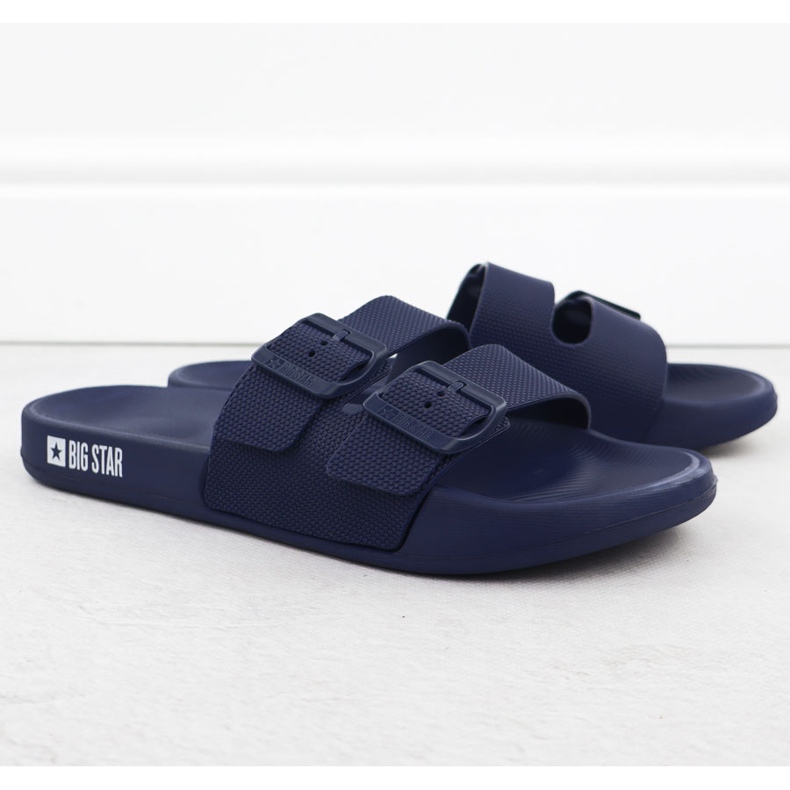 Pánské plážové žabky Big Star RR174A038 Navy Blue Pool Pool modrý 1