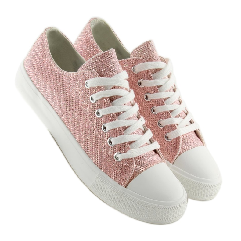 Růžové dámské tenisky T-1717 Pink růžový 2 Růžové dámské tenisky T-1717 Pink růžový 2