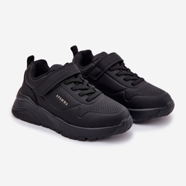 Dětská světelná sportovní bota na černé platformě černý 1