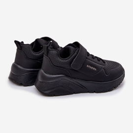 Dětská světelná sportovní bota na černé platformě černý 2