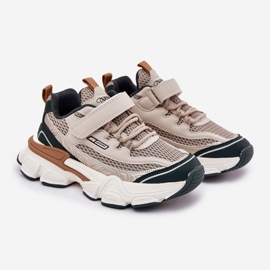 Tenisky sportovní sportovní boty pro béžovou suchý zip béžový 1 Tenisky sportovní sportovní boty pro béžovou suchý zip béžový 1