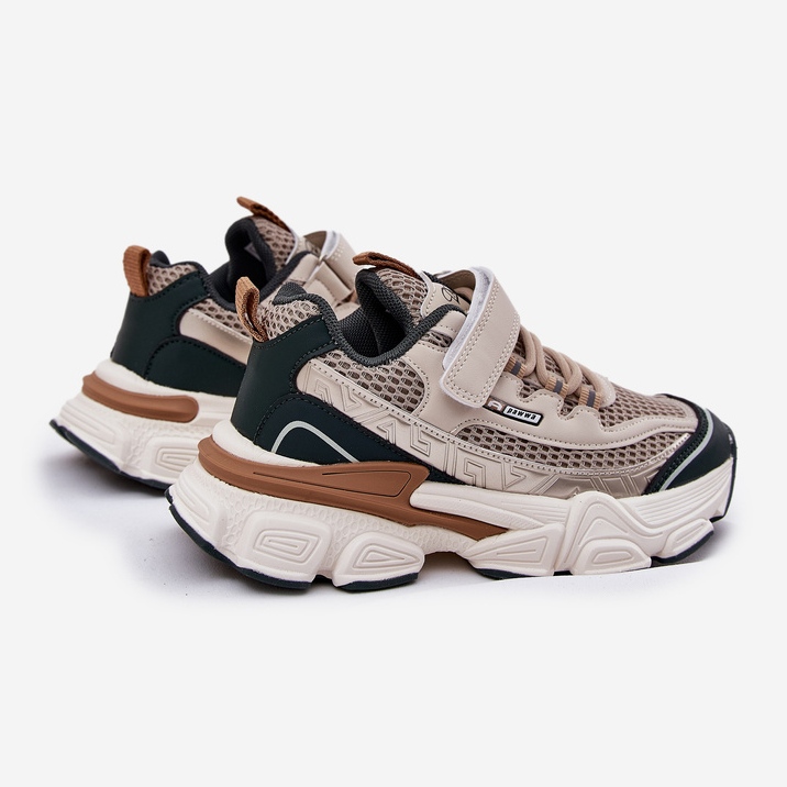 Tenisky sportovní sportovní boty pro béžovou suchý zip béžový 2 Tenisky sportovní sportovní boty pro béžovou suchý zip béžový 2