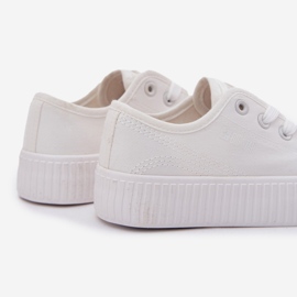 Big Star Velká hvězda RR374009 Białe Lace -Up tenisky bílý 3