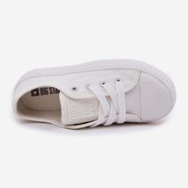 Big Star Velká hvězda RR374009 Białe Lace -Up tenisky bílý 4