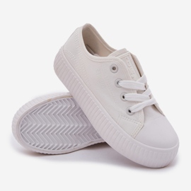 Big Star Velká hvězda RR374009 Białe Lace -Up tenisky bílý 6