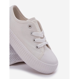 Big Star Velká hvězda RR374009 Białe Lace -Up tenisky bílý 7