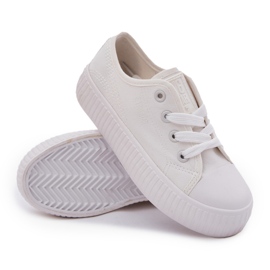 Big Star Velká hvězda RR374009 Białe Lace -Up tenisky bílý 9