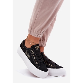 Tenisky dámského materiálu na platformě Lee Cooper LCW-25-31-3431L černý 1