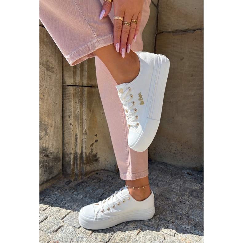 Dámské tenisky na platformě Lee Cooper LCW-25-02-3289 bílá bílý 1