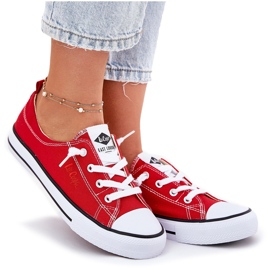Materiál ženských tenisek Lee Cooper LCW-25-02-3298l červená červené 7