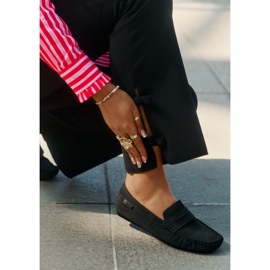 Dámské semišové mokasíny Big Star RR274948 Black černá 2 Dámské semišové mokasíny Big Star RR274948 Black černá 2