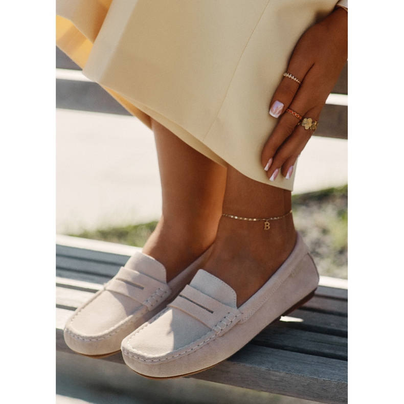 Dámské semišové mokasíny Big Star RR274947 BIGEE béžový 2 Dámské semišové mokasíny Big Star RR274947 BIGEE béžový 2