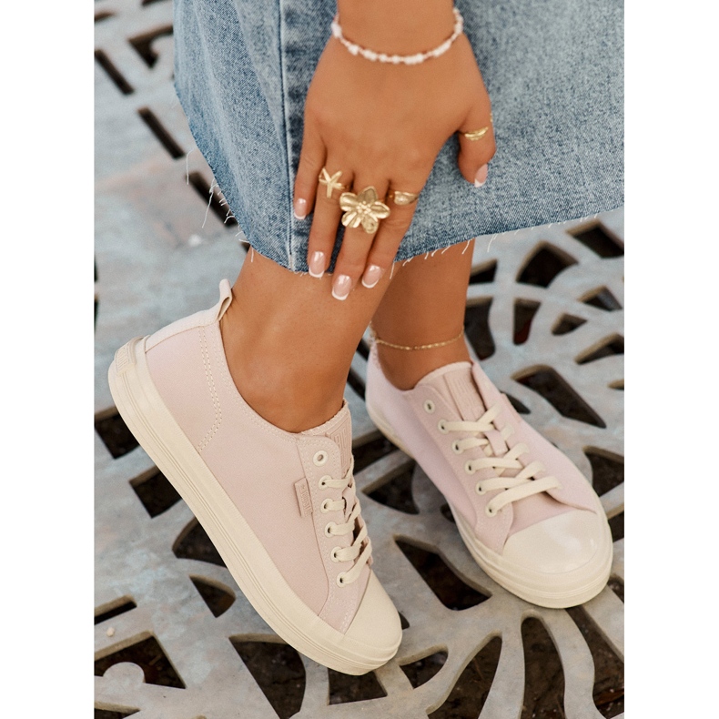 Big Star Dámská velká hvězda RR274732 Světle růžové tenisky růžový 2