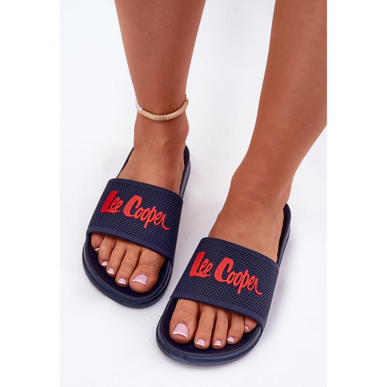Dámské pantofle Lee Cooper LCW-25-07-3524L Navy Blue modrý 2 Dámské pantofle Lee Cooper LCW-25-07-3524L Navy Blue modrý 2