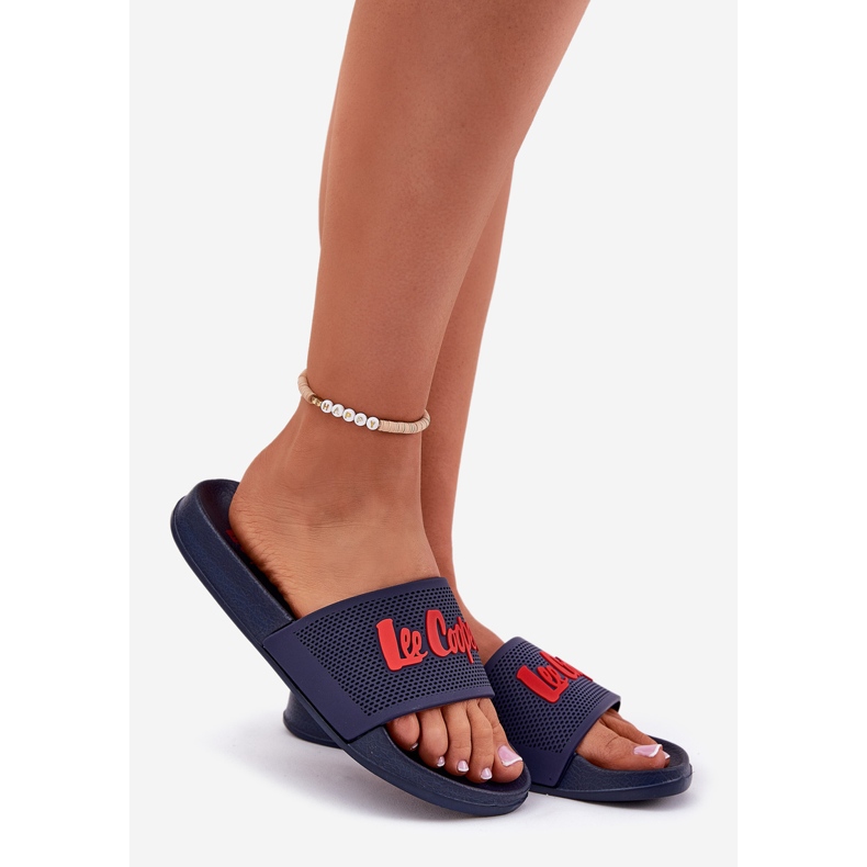 Dámské pantofle Lee Cooper LCW-25-07-3524L Navy Blue modrý 1 Dámské pantofle Lee Cooper LCW-25-07-3524L Navy Blue modrý 1