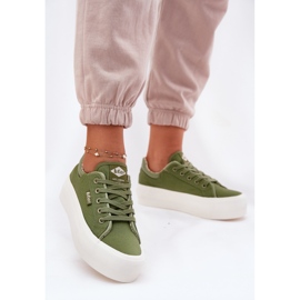 Dámské tenisky na platformě Lee Cooper LCW-25-31-3449L Green zelený 2