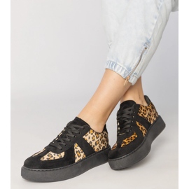 Dámské tenisky černé punčochy černý 2