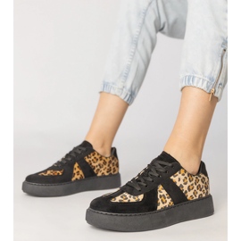 Dámské tenisky černé punčochy černý 1