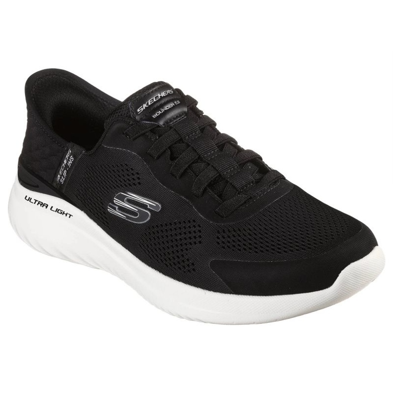 Skechers Slip-Inss Bounder 2.0 boty. Objevil 232459-BKW černý 1