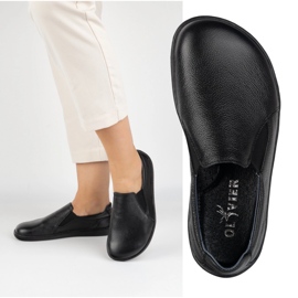 Olivier Dámská minimalistická ženská bosská klouzavá 1308pol černá 1 Olivier Dámská minimalistická ženská bosská klouzavá 1308pol černá 1