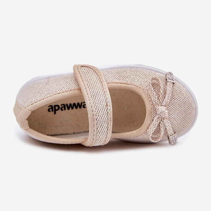 Dětské baleríny se zlatým lukem 2