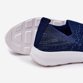 Dětské vložené námořnictvo modré sportovní boty modrý 2 Dětské vložené námořnictvo modré sportovní boty modrý 2