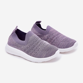 Dětská fialová sportovní bota vložená fialový 1