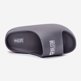 Big Star Pánské pěnové pantofle s logem Velké hvězdy RR174A013 šedá 1 Big Star Pánské pěnové pantofle s logem Velké hvězdy RR174A013 šedá 1