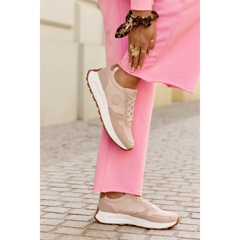 Dámské tenisky na platformě Big Star RR274489 Hi-Polish Pink System růžový 2