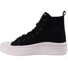 Dámské vysoké tenisky na Lee Cooper LCW-23-44-1629LA Black Platform černý 1