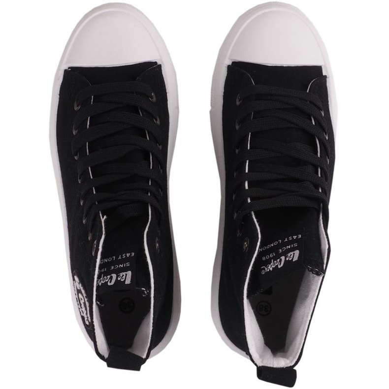 Dámské vysoké tenisky na Lee Cooper LCW-23-44-1629LA Black Platform černý 2