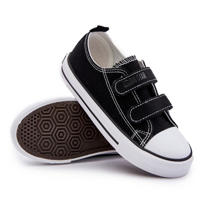 Dětské tenisky na suchý zip Big Star OO374008 Black černý 5