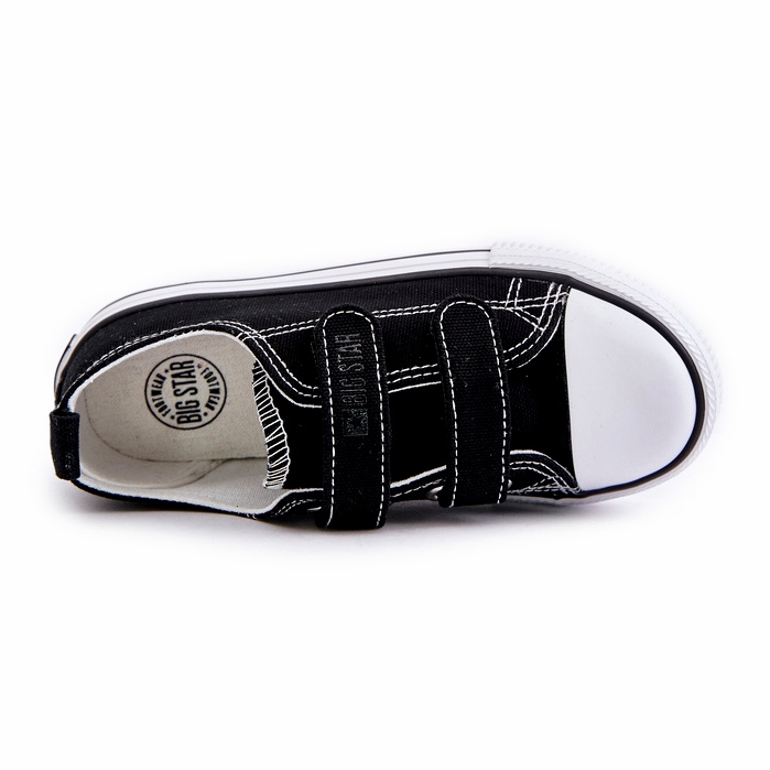 Dětské tenisky na suchý zip Big Star OO374008 Black černý 2