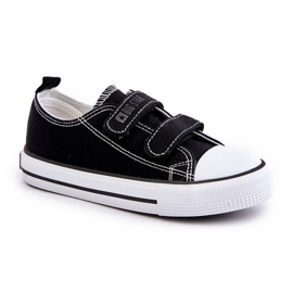 Dětské tenisky na suchý zip Big Star OO374008 Black černý 4