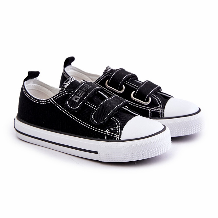 Dětské tenisky na suchý zip Big Star OO374008 Black černý 1