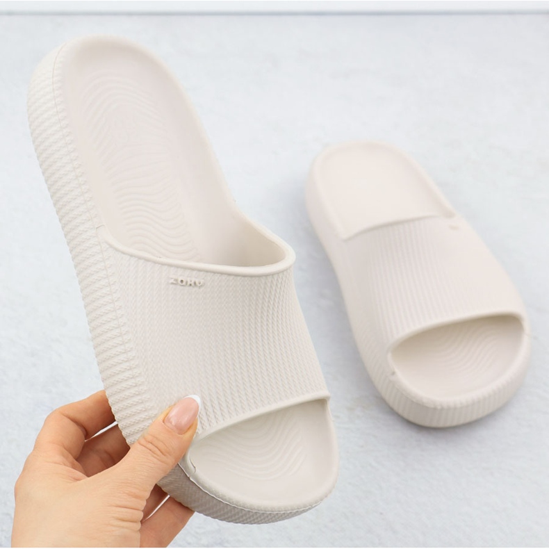 Dámská flip -flops Pool Beach Beach Zaxy RR285048 krémová 1 Dámská flip -flops Pool Beach Beach Zaxy RR285048 krémová 1