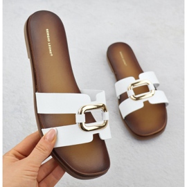 Dámské žabky s bílými Sergio Leone SK077H 1 Dámské žabky s bílými Sergio Leone SK077H 1