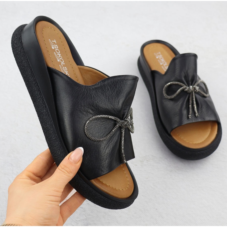 Dámské kožené letní summie Black T.Sokolski L25-154 černý 1