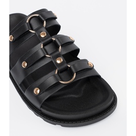 Seastar Kvíličky černých žen zdobených třemi pruhy s drahokamy černá 1 Seastar Kvíličky černých žen zdobených třemi pruhy s drahokamy černá 1