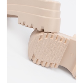 Seastar Pantofle na světlé béžové platformě béžový 1 Seastar Pantofle na světlé béžové platformě béžový 1